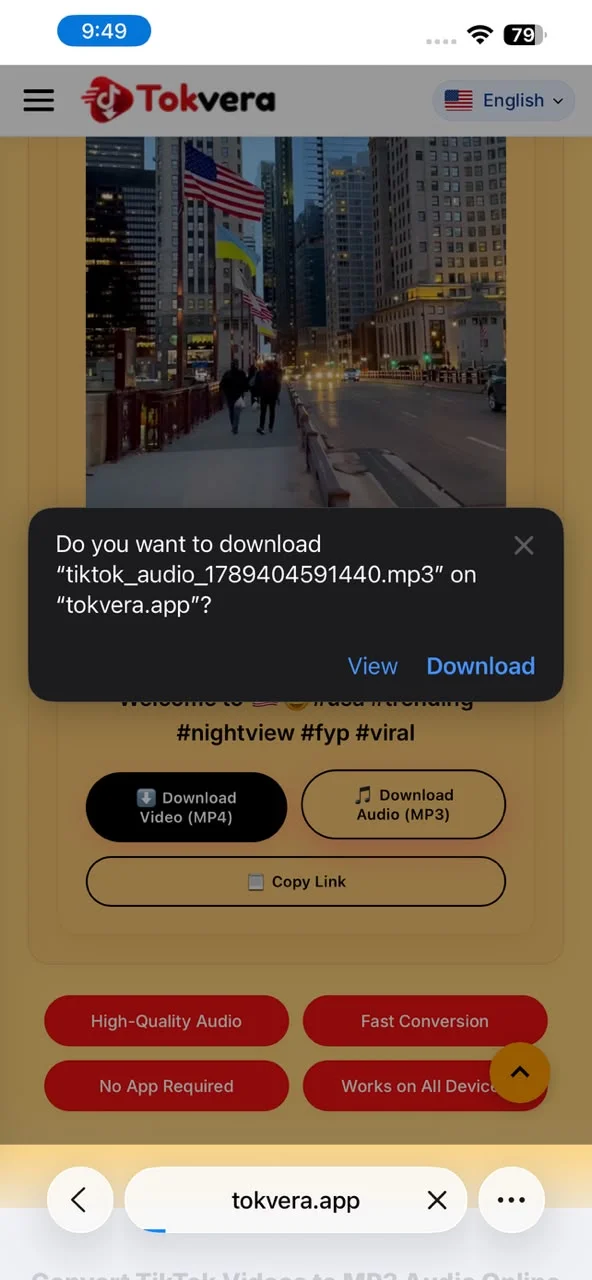 Step 6: Download the MP3 Audio